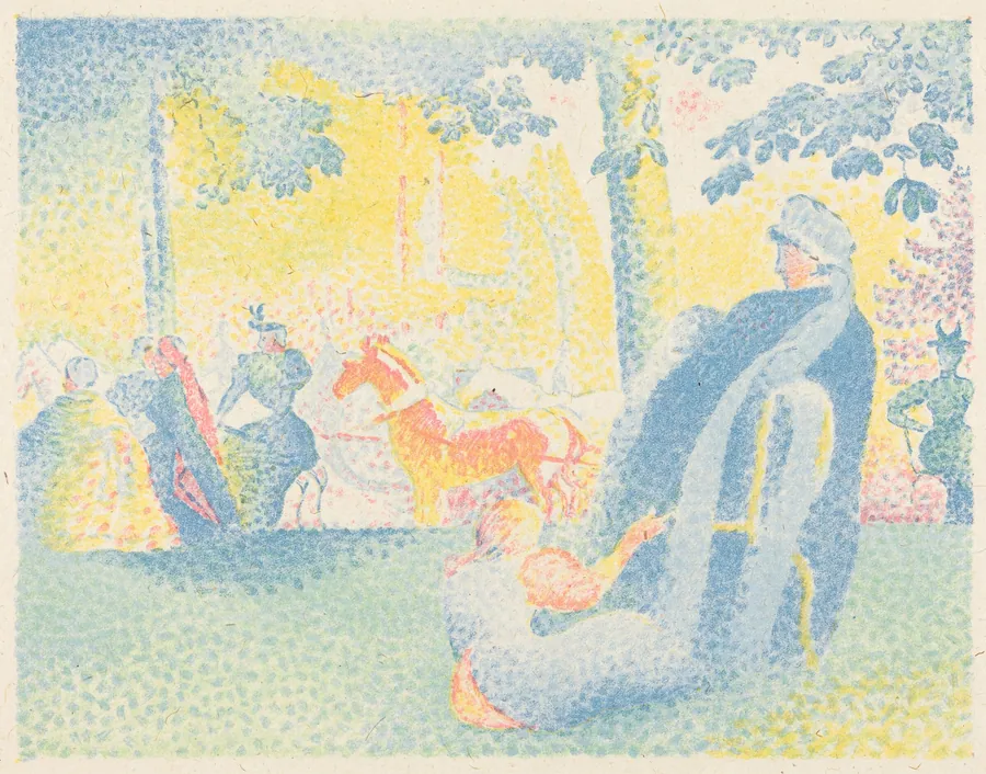 Les Champs-Elysées by Henri Edmond Cross