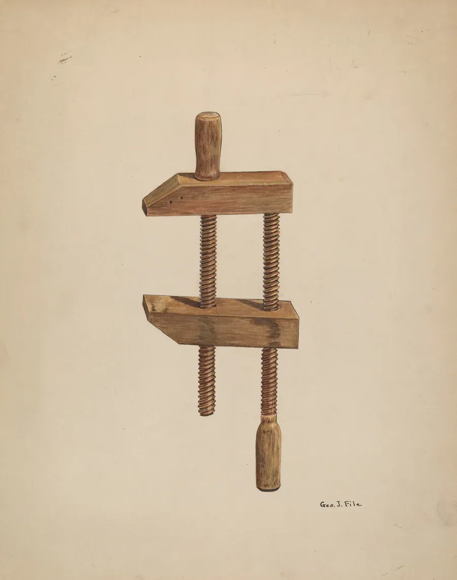 Walnut Screw Clamp by George File