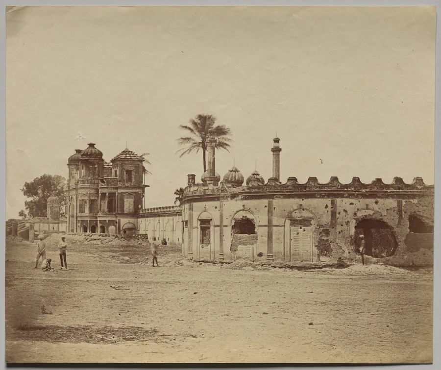 The Secundra Bagh, Showing the Breach and Gateway by Felice A. Beato