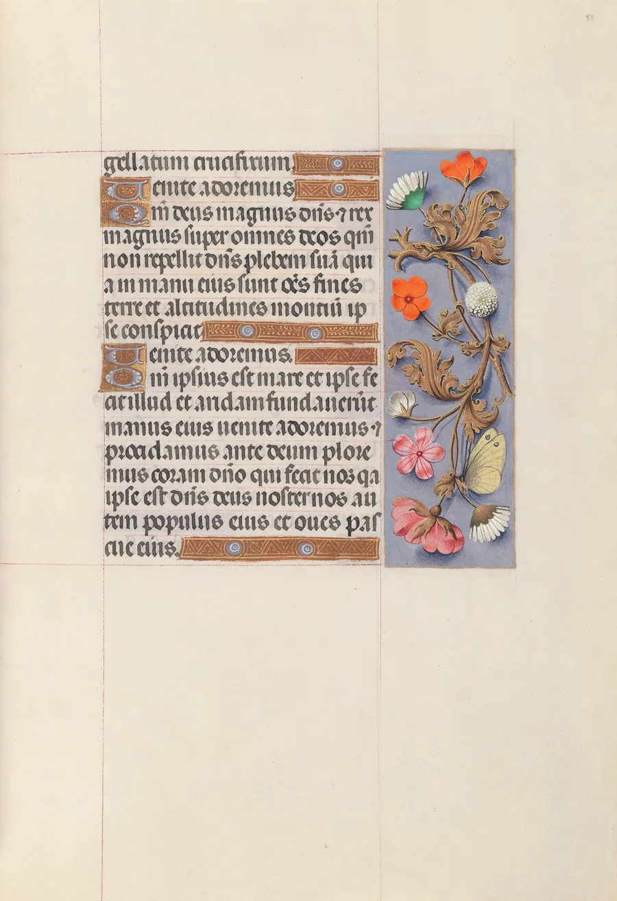 Hours of Queen Isabella the Catholic, Queen of Spain:  Fol. 51r by Master of the First Prayerbook of Maximillian