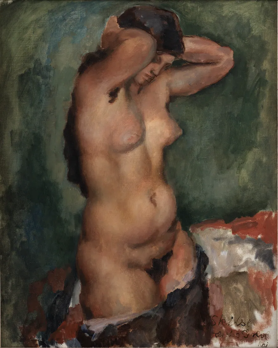 Stående nøgen kvinde by Kai Nielsen