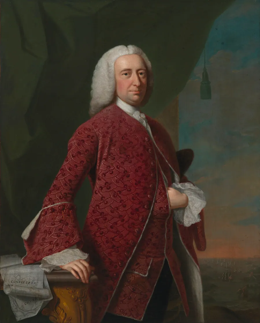 William Shirley by Thomas Hudson, 1701 - 26 Jan 1779