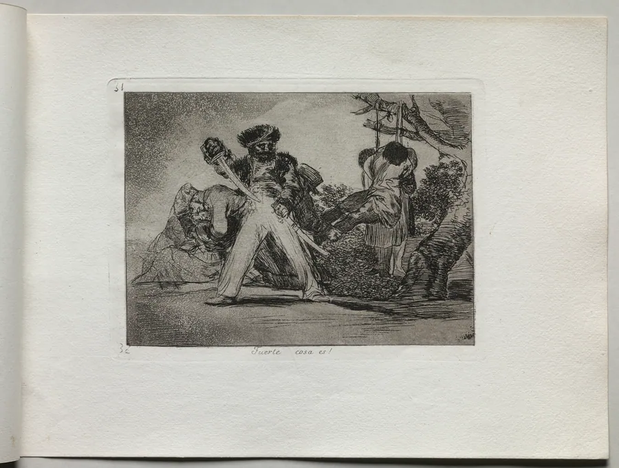 Disasters of War: That's Tough by Francisco de Goya