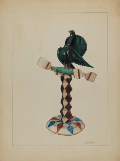 Pa. German Toy Bird