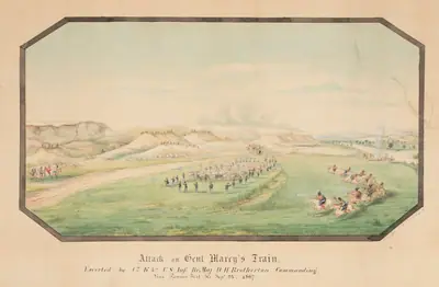 Attack on General Marcy's Train