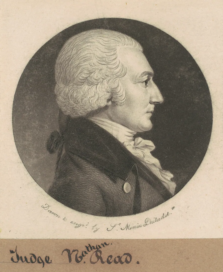 Nathan Read by Charles B. J. Févret de Saint-Mémin