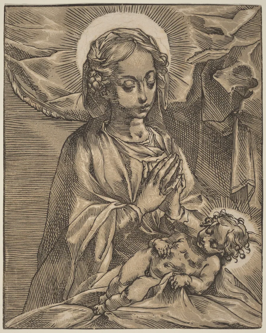 Madonna and Child by Andrea Andreani