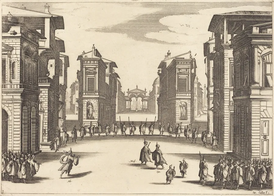 Il Solimano, Act III by Jacques Callot