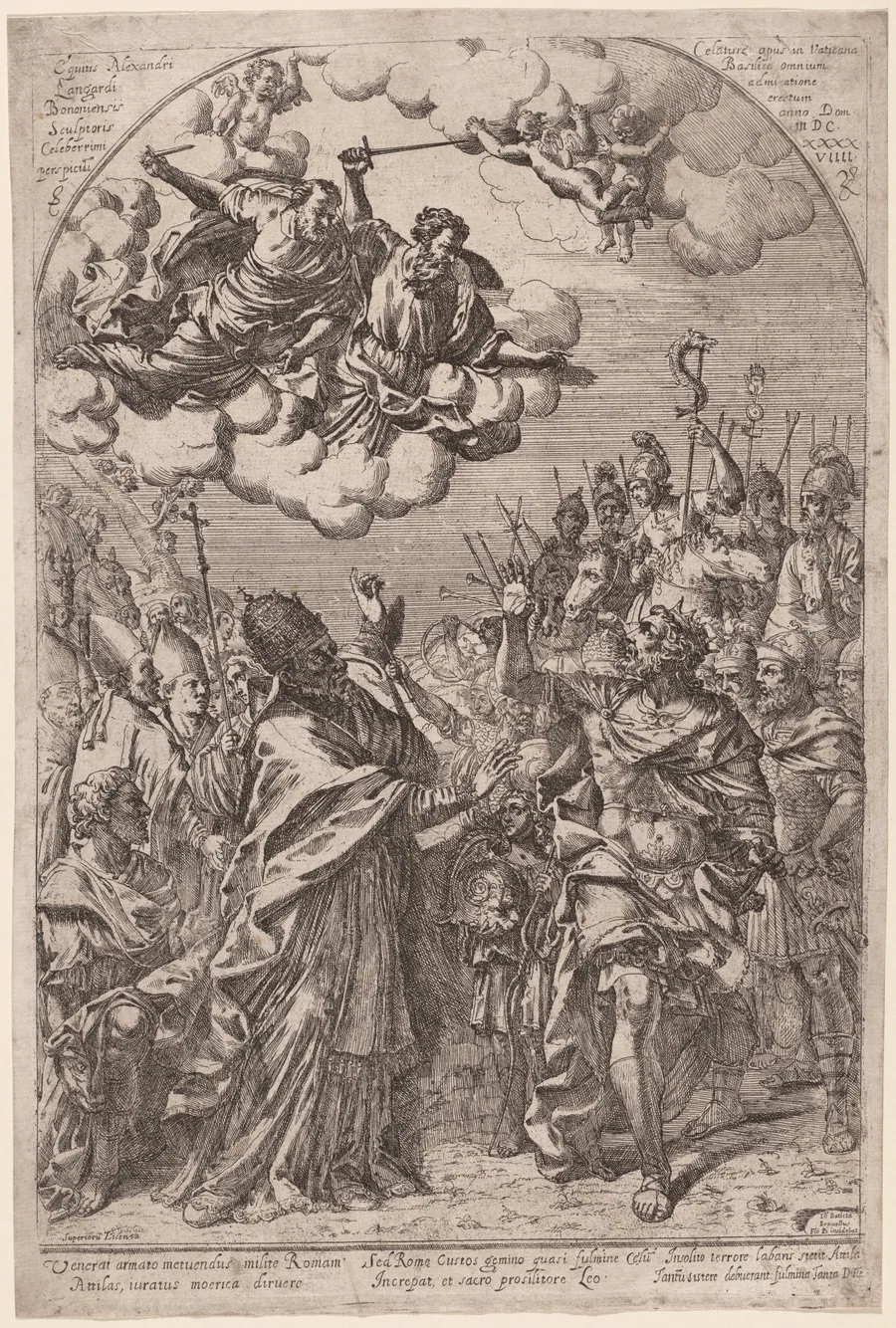 Attila at the Gates of Rome by Giovanni Battista Bracelli