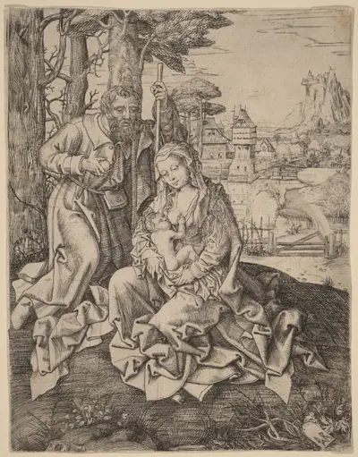 The Holy Family in a Landscape