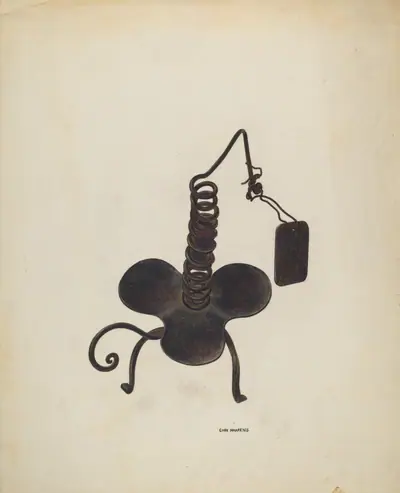 Spiral Iron Candle Holder