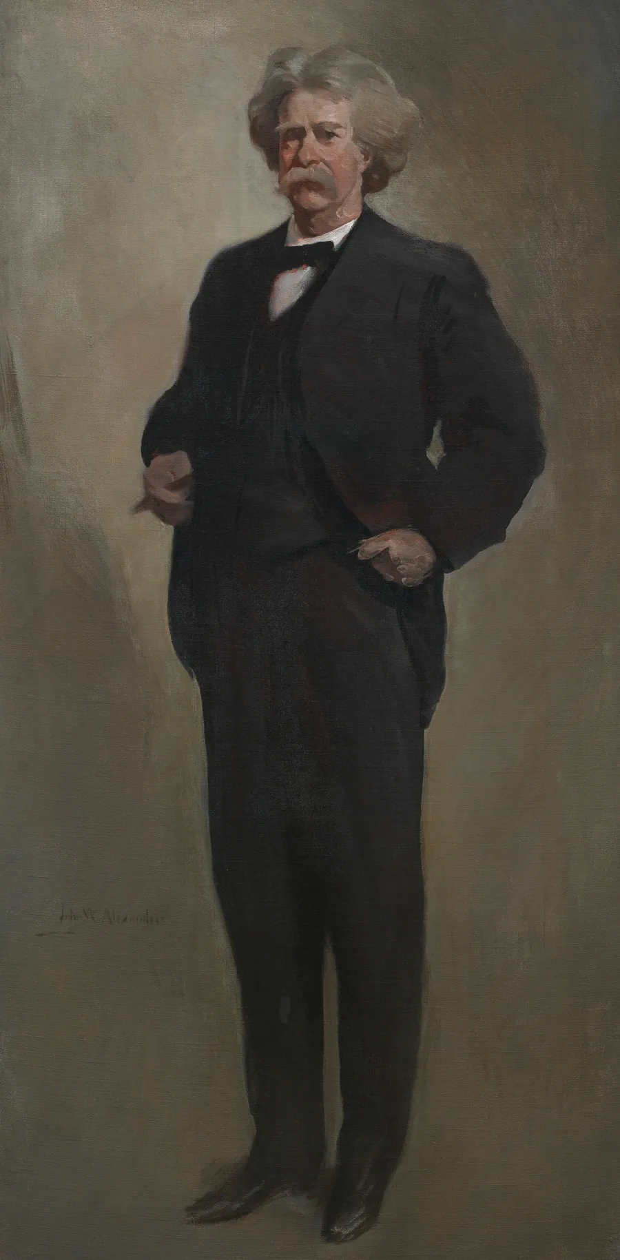 Samuel L. Clemens (Mark Twain) by John White Alexander, 7 Oct 1856 - 31 May 1915