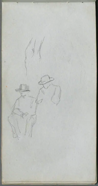 Sketchbook, page 32: Study of Figures