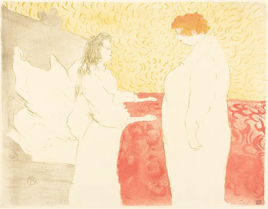 Woman in Bed, Profile (Femme au lit, profil) by Henri de Toulouse-Lautrec