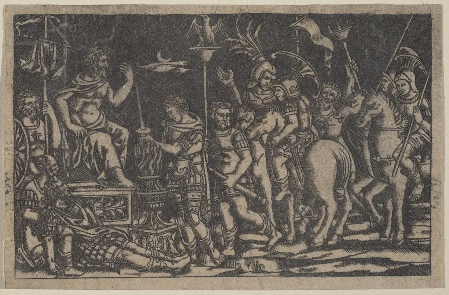 Mucius Scaevola by Italian 19th Century