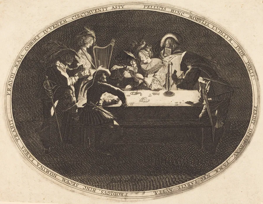 The Card Players by French 17th Century