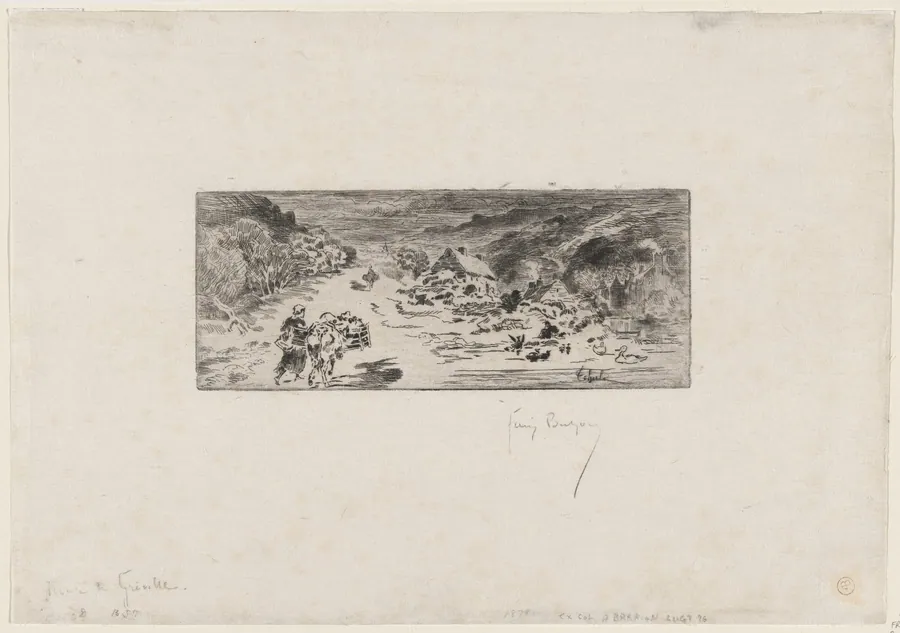 L'Entrée de Landemere (The Hague) by Félix-Hilaire Buhot