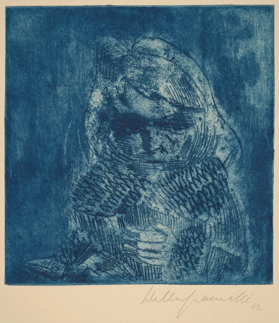 Bird Girl, Sonia Gramatté (Vogelmädchen, Sonia Gramatté) by Walter Gramatté