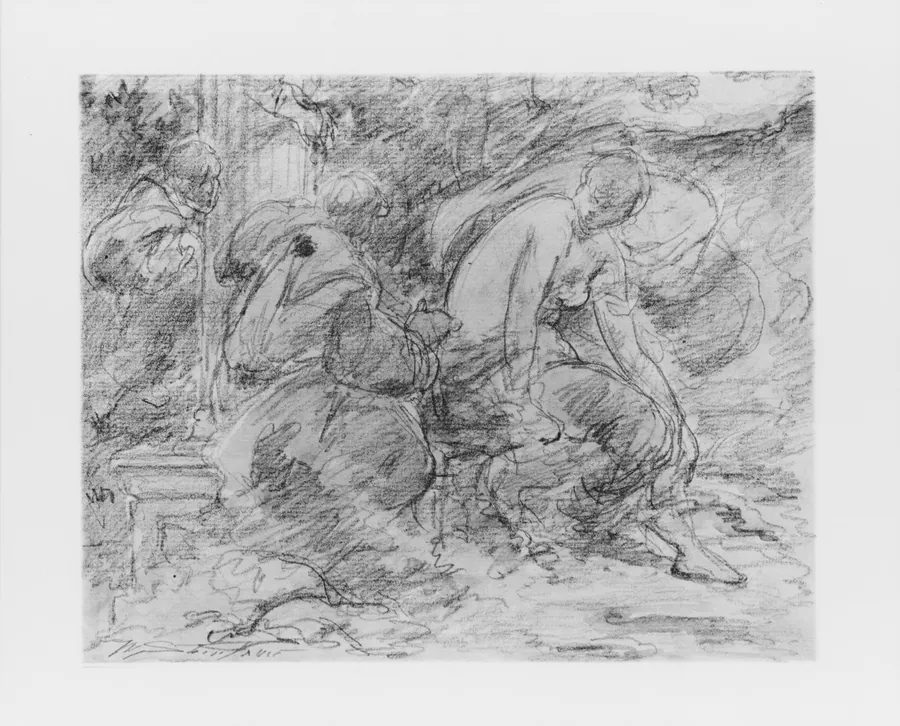 Susanna and the Elders by Walter Shirlaw
