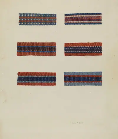 Fragments of Shaker Chair Braid