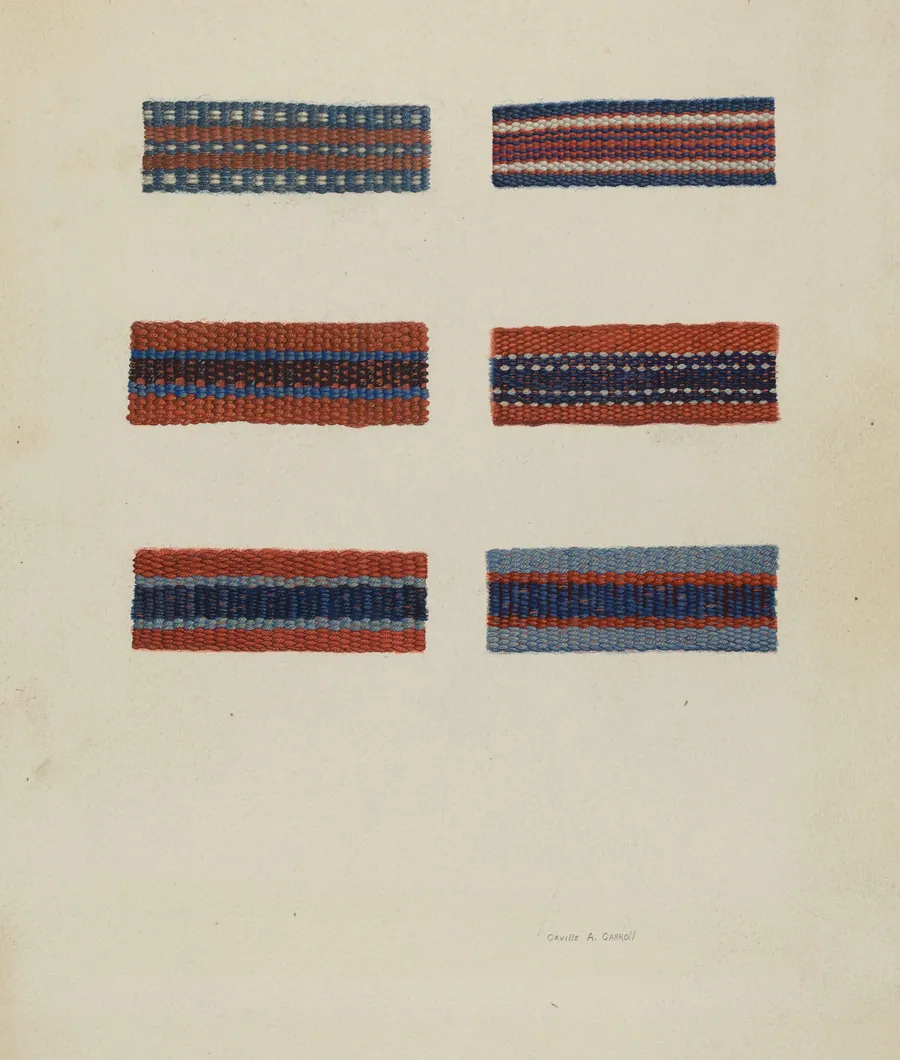 Fragments of Shaker Chair Braid by Orville A. Carroll