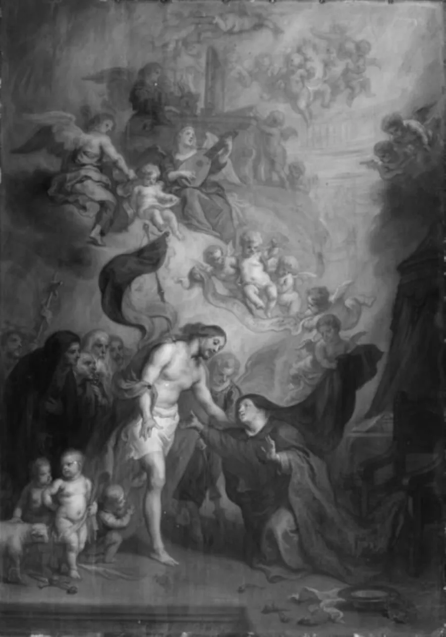Den Opstandne Kristus åbenbarer sig for sin Moder by Theodoor van Thulden