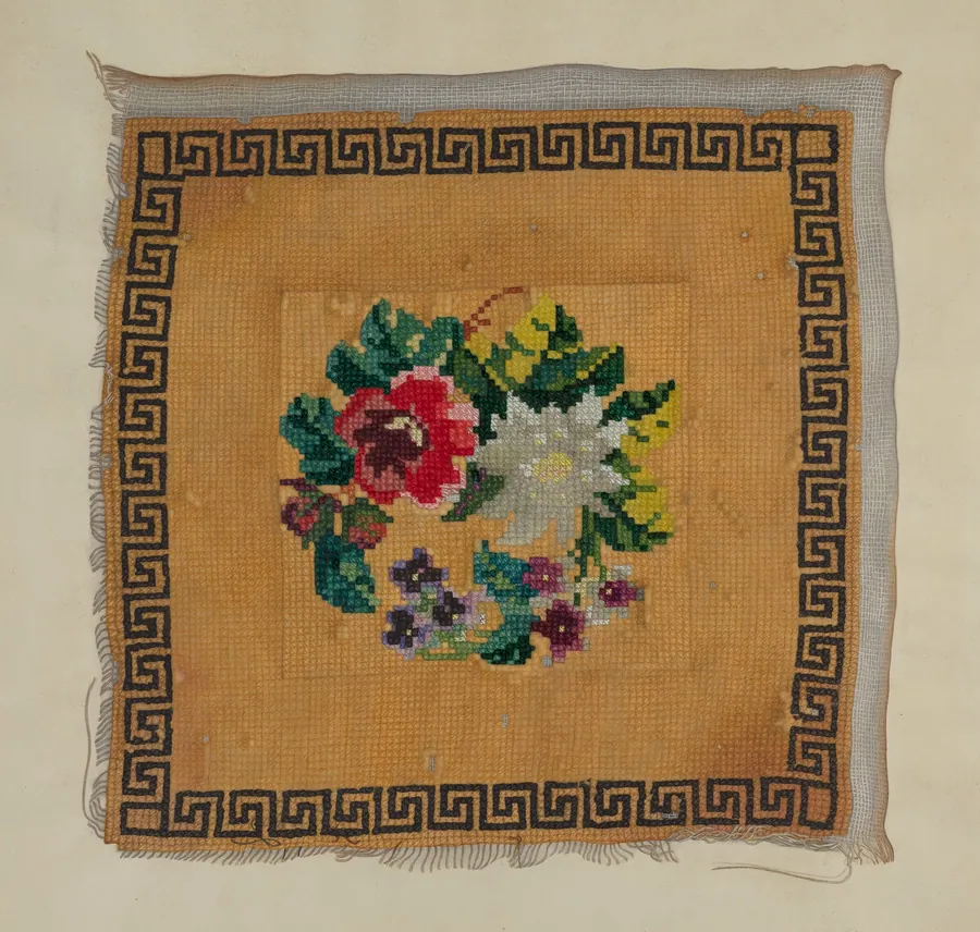 Piece of Cross-Stitch by George Beyer