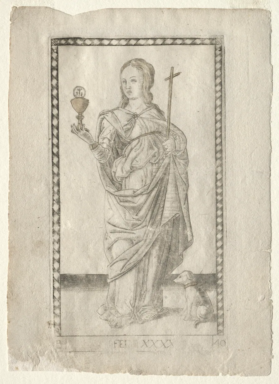 Faith (from the Tarocchi, series B: Cosmic Principles & Virtues, #40) by Master of the E-Series Tarocchi