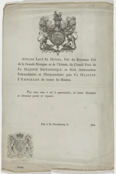 Title Page of Book by Alleyne, Lord St. Helens