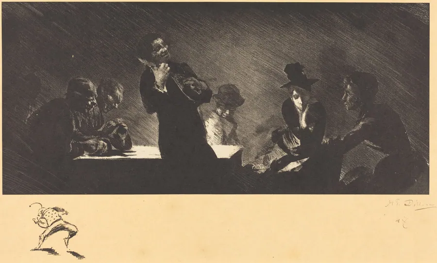 The Mandolin Player (Mandoliniste) by Henri-Patrice Dillon