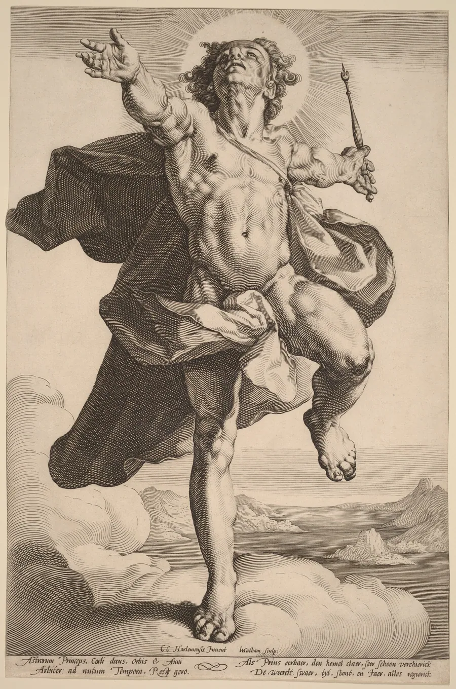 Apollo as Sol by Jacob Matham
