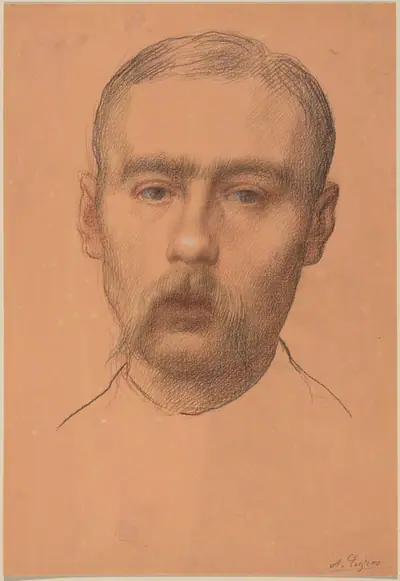 Head of a Man (Possible Portrait of Professor E.D. Adams)