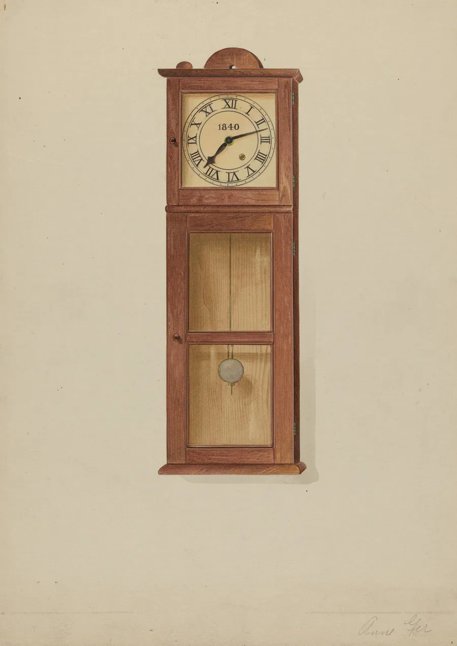 Shaker Wall Clock by Anne Ger