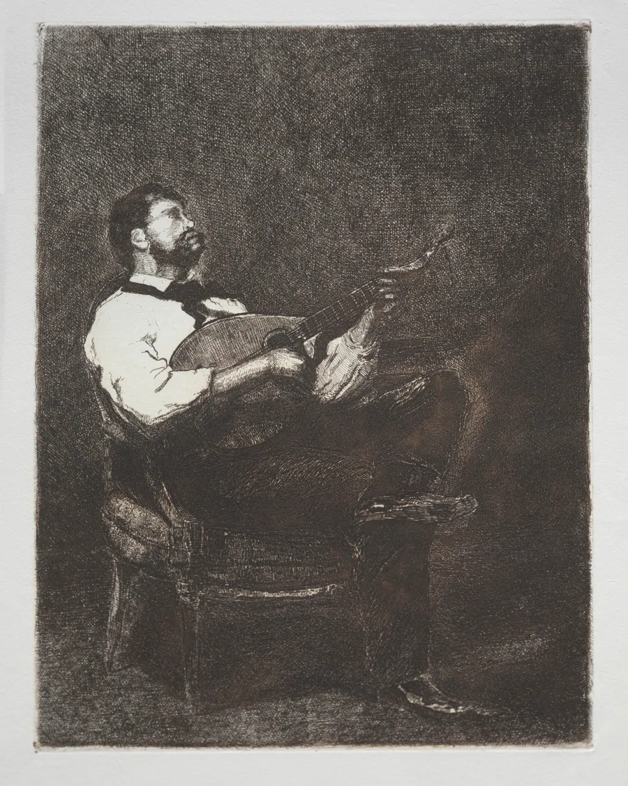 Guitar Player by François Bonvin