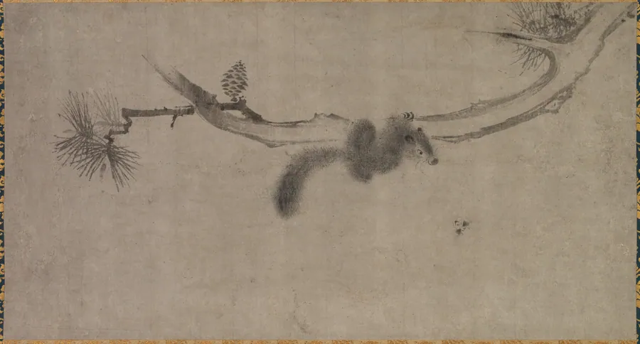 Squirrel on a Pine Branch by Song Tian