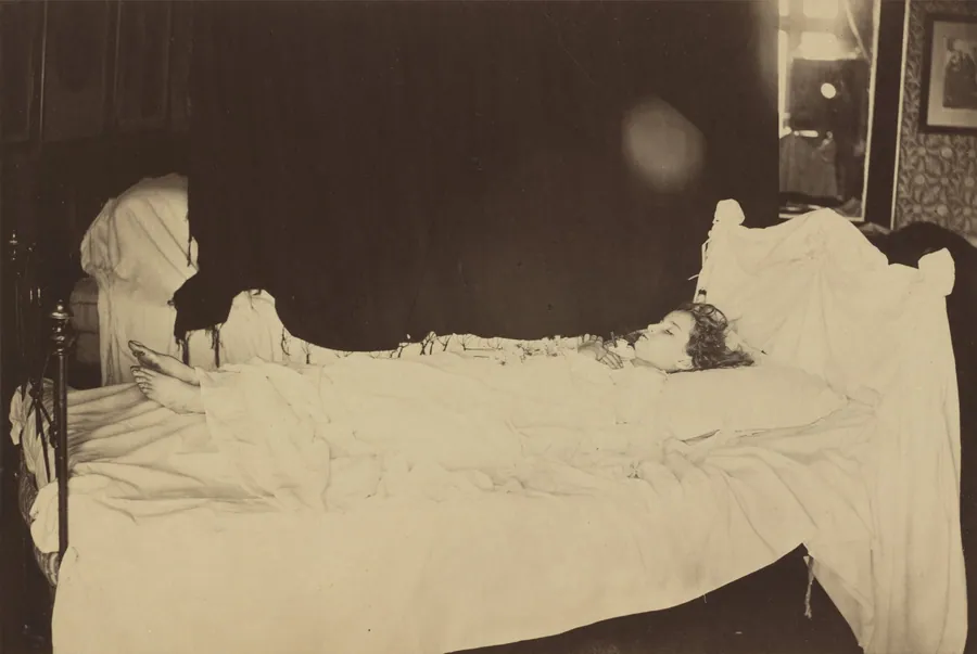 Deathbed Study of Adeline Grace Clogstoun by Julia Margaret Cameron