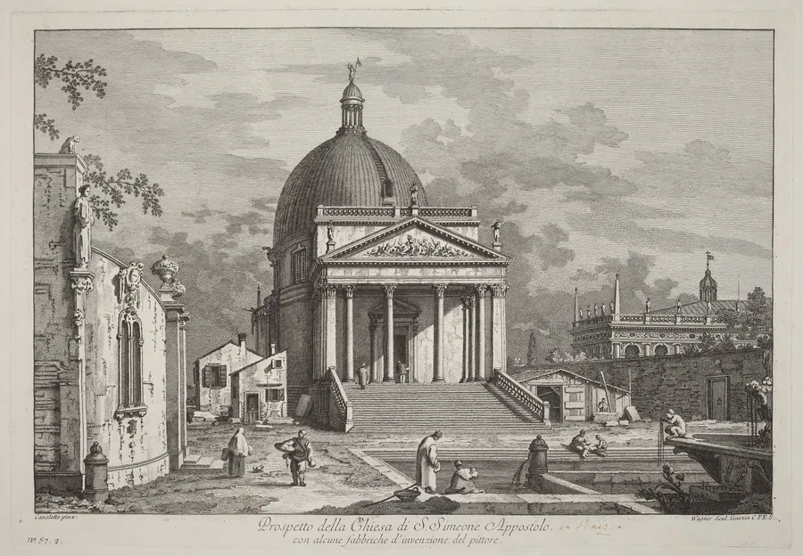 Prospetto della Chiesa di S. Simeone Appostolo by Joseph Wagner