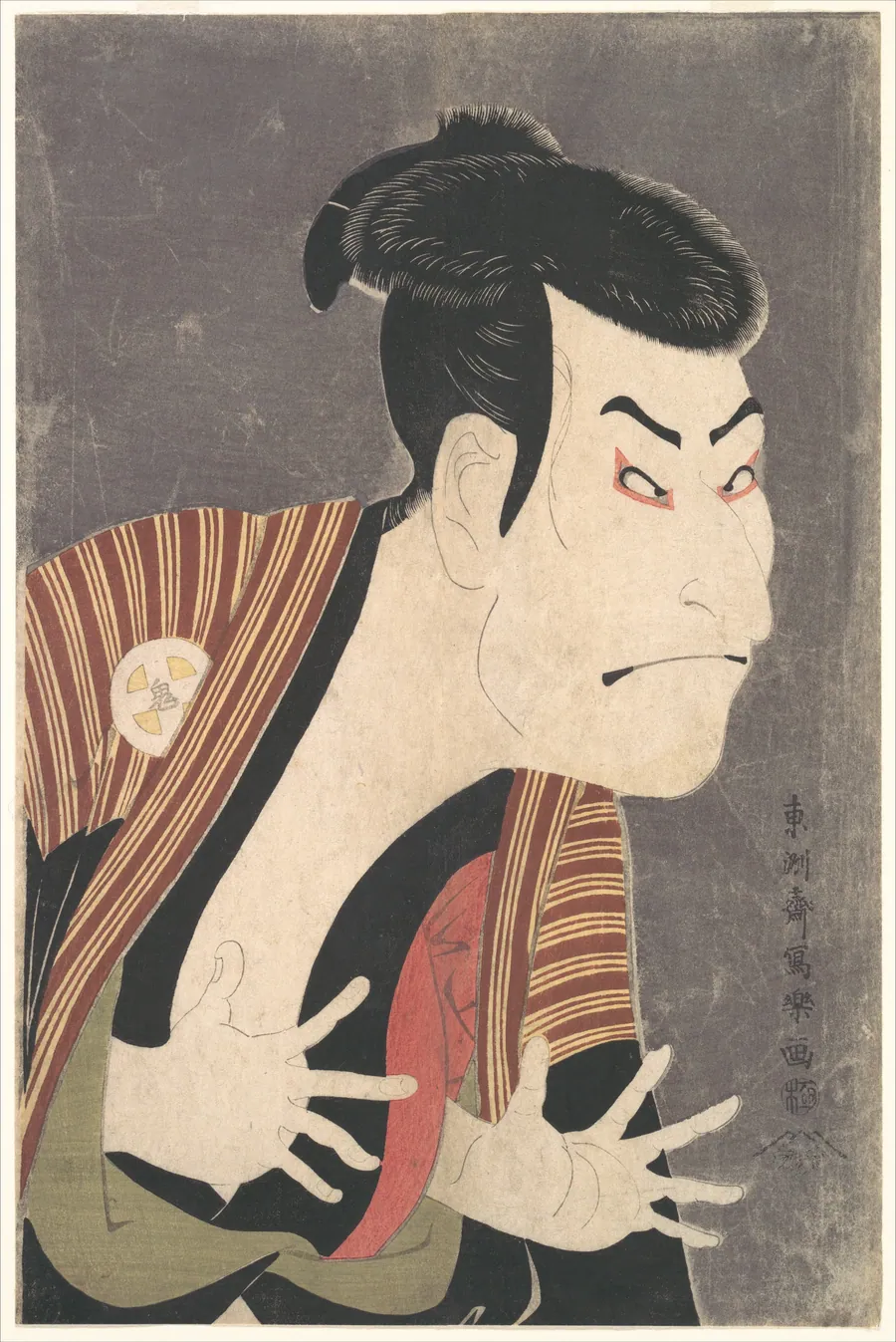 東洲斎写楽画　三代目大谷鬼次の奴江戸兵衛|Kabuki Actor Ōtani Oniji III as Yakko Edobei by Tōshūsai Sharaku