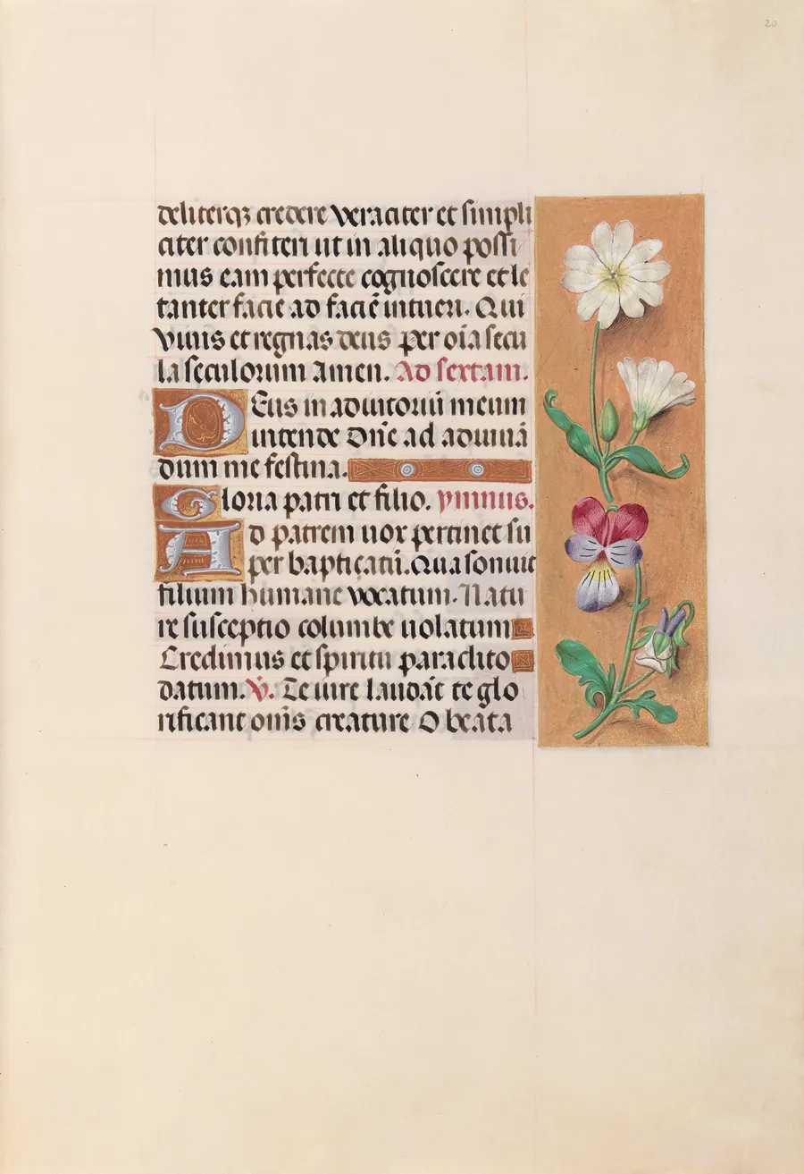Hours of Queen Isabella the Catholic, Queen of Spain:  Fol. 20r by Master of the First Prayerbook of Maximillian