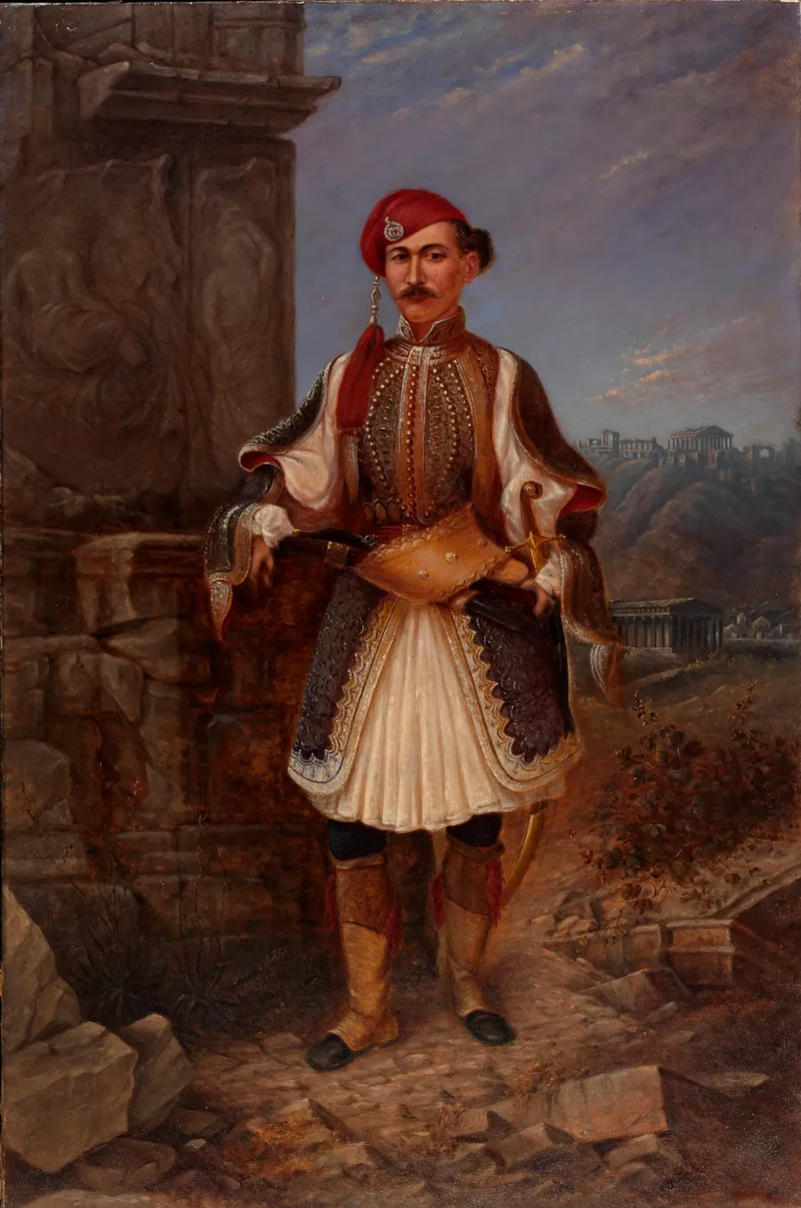 Russian Man--St. Petersburg by Antonion Zeno Shindler, 1813 Bulgaria-died Washington, DC 1899
