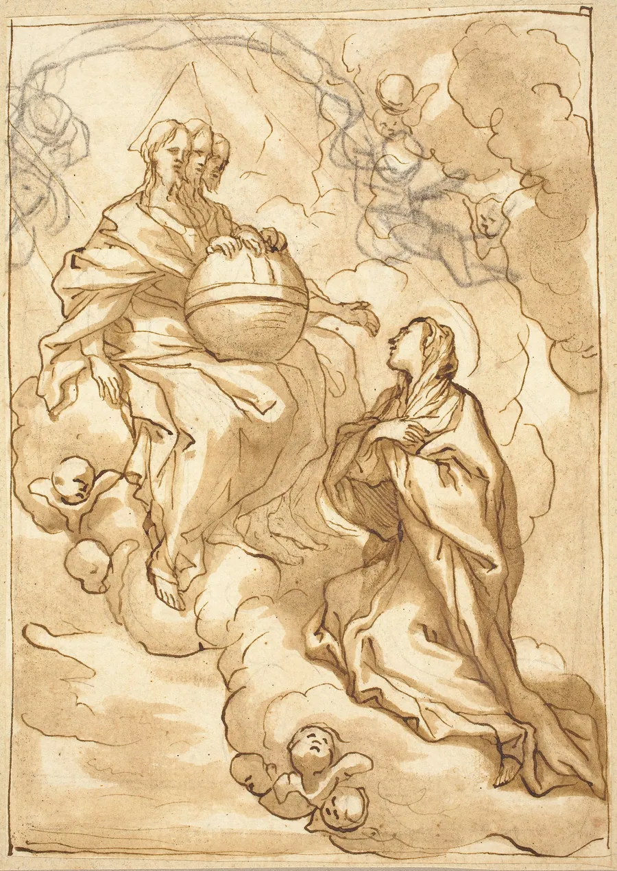Blessed Maria Vittoria Fornari's Vision of the Trinity by Domenico Piola
