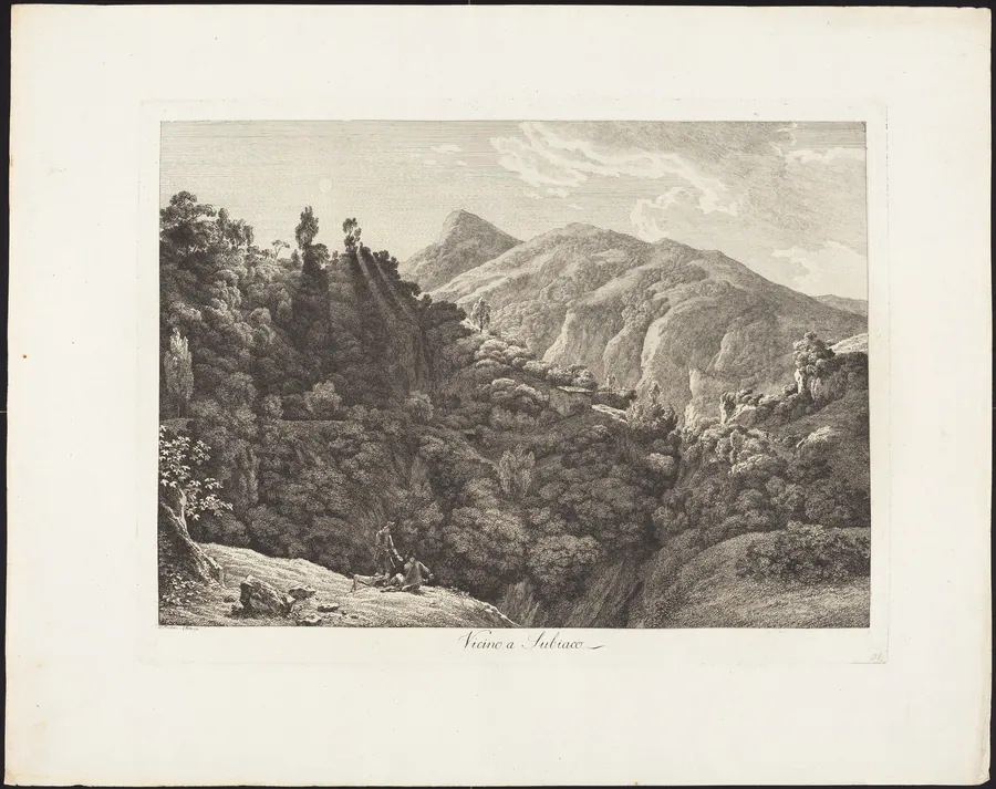 Vicino a Subiaco by Jacob Wilhelm Mechau