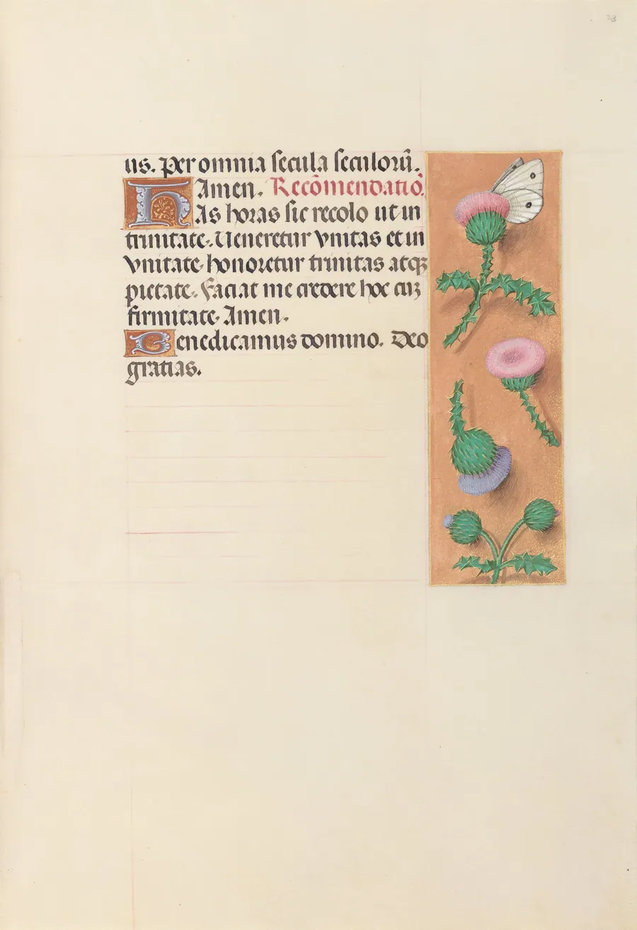 Hours of Queen Isabella the Catholic, Queen of Spain:  Fol. 23r by Master of the First Prayerbook of Maximillian