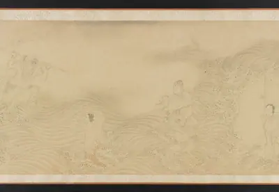 Luohans crossing land and sea