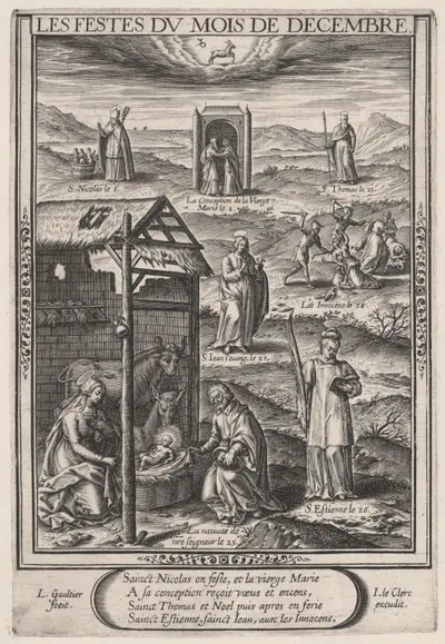 Les Festes du mois de Decembre (December: The Nativity)