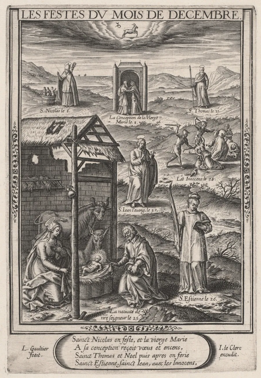 Les Festes du mois de Decembre (December: The Nativity) by Léonard Gaultier