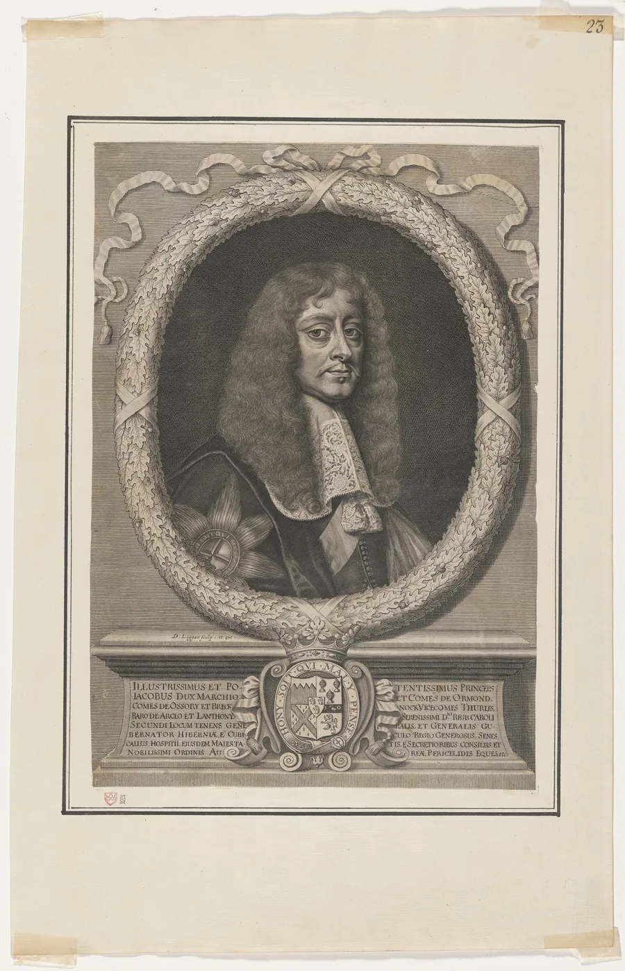 James Butler, First Duke of Ormonde by David Loggan