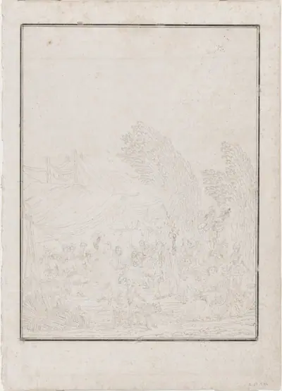 a) Noce de Village (Village Wedding); b) Noce de Village (Village Wedding)