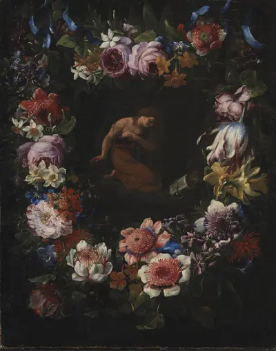 En blomsterkrans