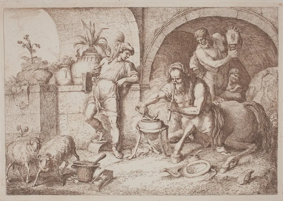 Chiron Teaches Magic to Achilles by Gaetano Zompini